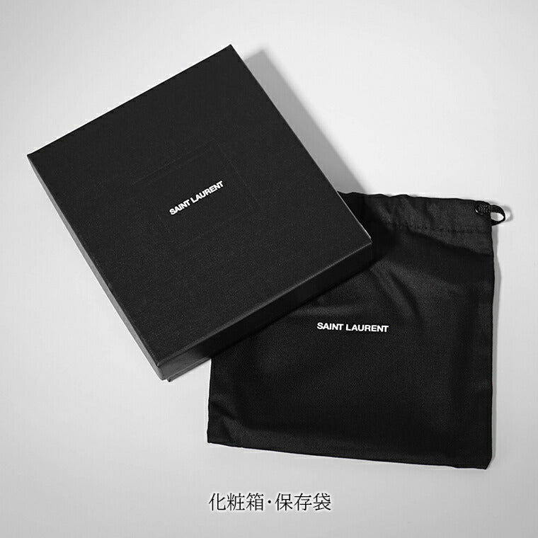 SAINT LAURENT サンローランパリ レザーブレスレット 黒 箱保存袋付 サンローラン SAINT LAURENT メンズ レディース ブレスレット ブラック
