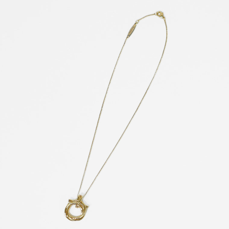 FERRAGAMO レディース ネックレス GANCINI PENDANT NECKLACE 760551 751631 ORO GIOVE ゴールド 001