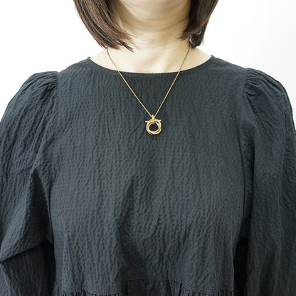 FERRAGAMO レディース ネックレス GANCINI PENDANT NECKLACE 760551 751631 ORO GIOVE ゴールド 001