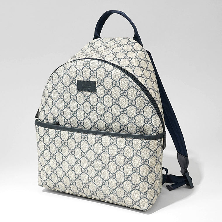 GUCCI KIDS キッズ バックパック GG SUPREME 782708 FAC4E ベージュ ネイビー 4075