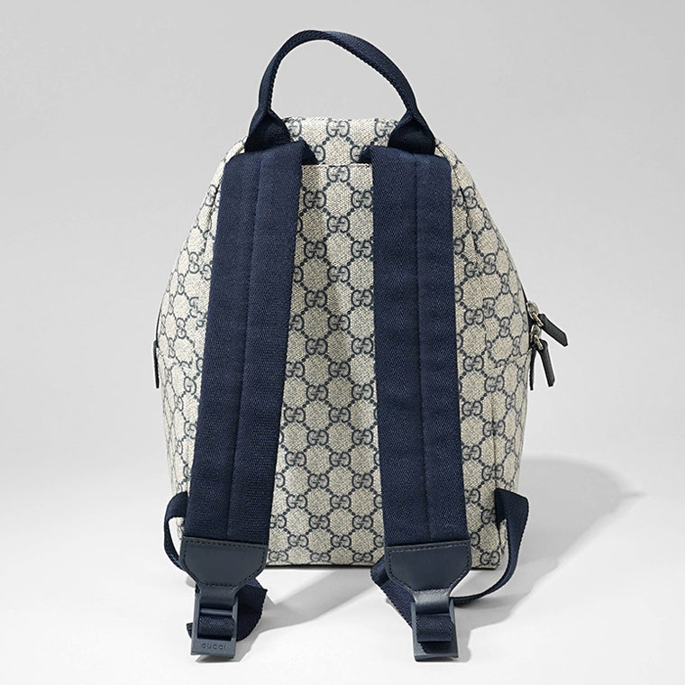 GUCCI KIDS キッズ バックパック GG SUPREME 782708 FAC4E ベージュ ネイビー 4075