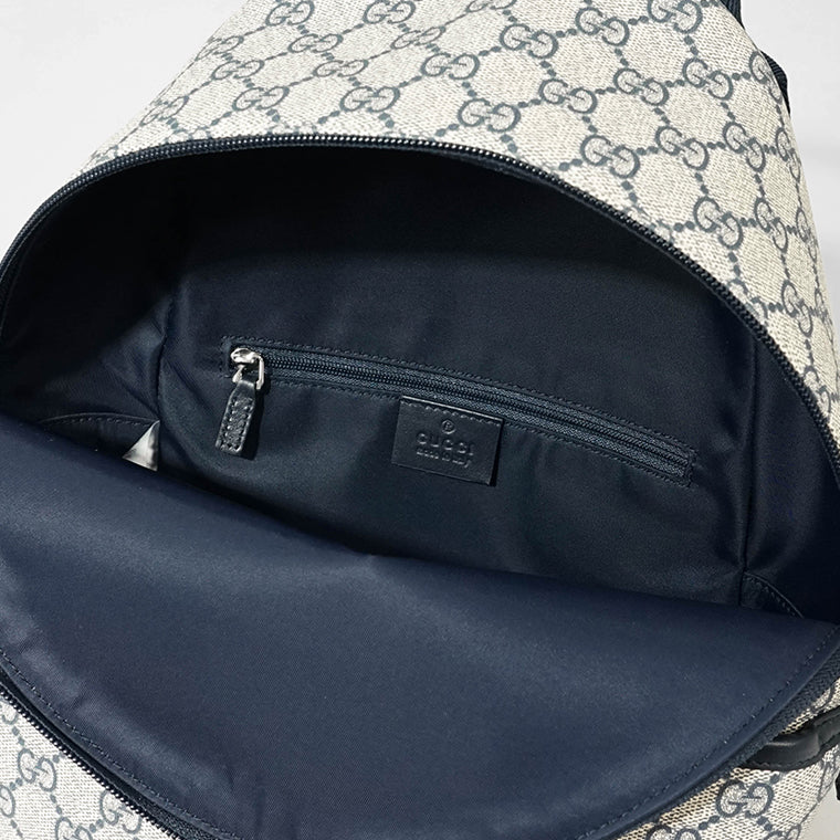 GUCCI KIDS キッズ バックパック GG SUPREME 782708 FAC4E ベージュ ネイビー 4075