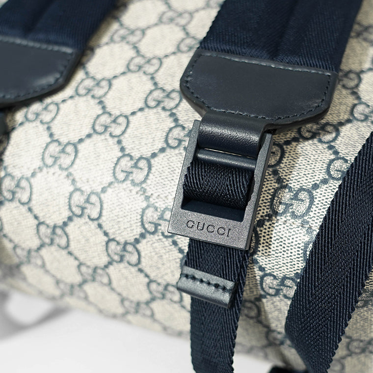 GUCCI KIDS キッズ バックパック GG SUPREME 782708 FAC4E ベージュ ネイビー 4075