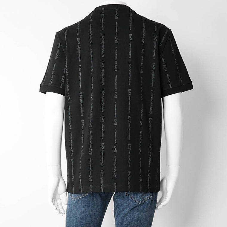 EMPORIO ARMANI EA7 メンズ Tシャツ GRAPHIC SERIES 7M001391 AF12874 BLACK SMOKED PEARL FANCY ブラック FC039
