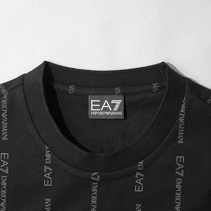 EMPORIO ARMANI EA7 メンズ Tシャツ GRAPHIC SERIES 7M001391 AF12874 BLACK SMOKED PEARL FANCY ブラック FC039