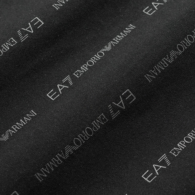 EMPORIO ARMANI EA7 メンズ ジップアップパーカー GRAPHIC SERIES 7M001392 AF12660 BLACK SMOKED PEARL FANCY ブラック FC039