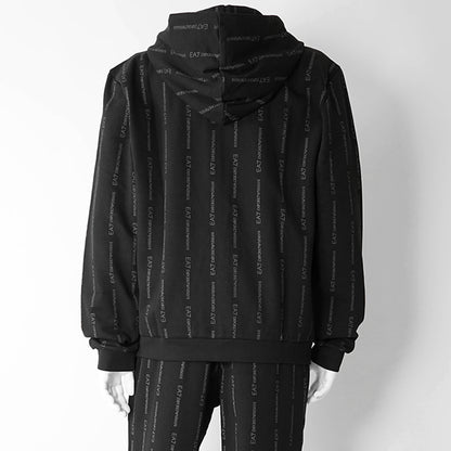 EMPORIO ARMANI EA7 メンズ ジップアップパーカー GRAPHIC SERIES 7M001392 AF12660 BLACK SMOKED PEARL FANCY ブラック FC039
