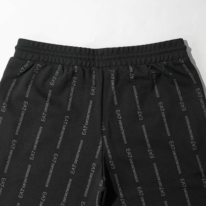【2026SS SUMMER SALE】 EMPORIO ARMANI EA7 メンズ スウェットパンツ GRAPHIC SERIES 7M001394 AF12660 BLACK SMOKED PEARL FANCY ブラック FC039