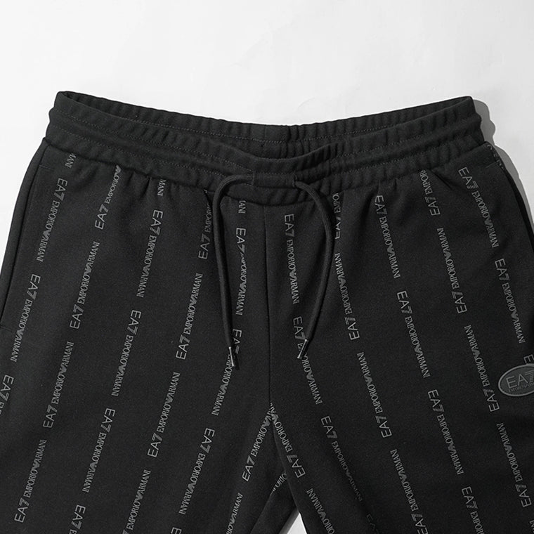 【2026SS SUMMER SALE】 EMPORIO ARMANI EA7 メンズ スウェットパンツ GRAPHIC SERIES 7M001394 AF12660 BLACK SMOKED PEARL FANCY ブラック FC039