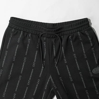 【2026SS SUMMER SALE】 EMPORIO ARMANI EA7 メンズ スウェットパンツ GRAPHIC SERIES 7M001394 AF12660 BLACK SMOKED PEARL FANCY ブラック FC039