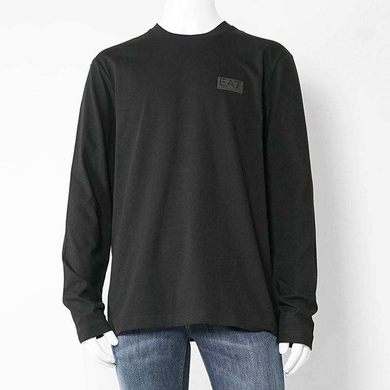 EMPORIO ARMANI EA7 メンズ 長袖Tシャツ LOGO SERIES 7M001488 AF17789 BLACK ブラック UC001