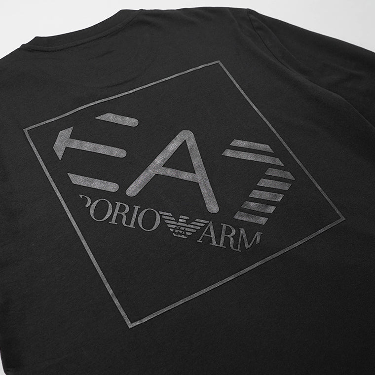 EMPORIO ARMANI EA7 メンズ 長袖Tシャツ LOGO SERIES 7M001488 AF17789 BLACK ブラック UC001