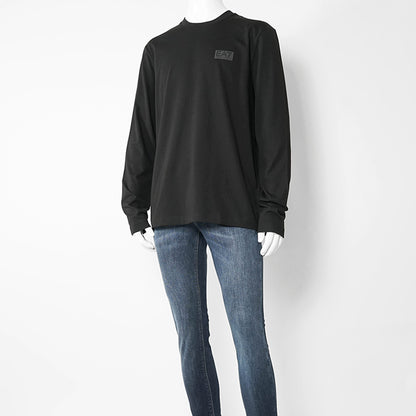 EMPORIO ARMANI EA7 メンズ 長袖Tシャツ LOGO SERIES 7M001488 AF17789 BLACK ブラック UC001