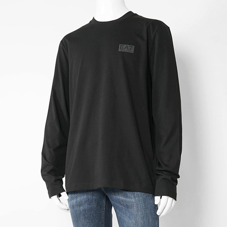 EMPORIO ARMANI EA7 メンズ 長袖Tシャツ LOGO SERIES 7M001488 AF17789 BLACK ブラック UC001