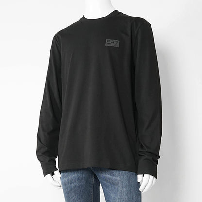 EMPORIO ARMANI EA7 メンズ 長袖Tシャツ LOGO SERIES 7M001488 AF17789 BLACK ブラック UC001