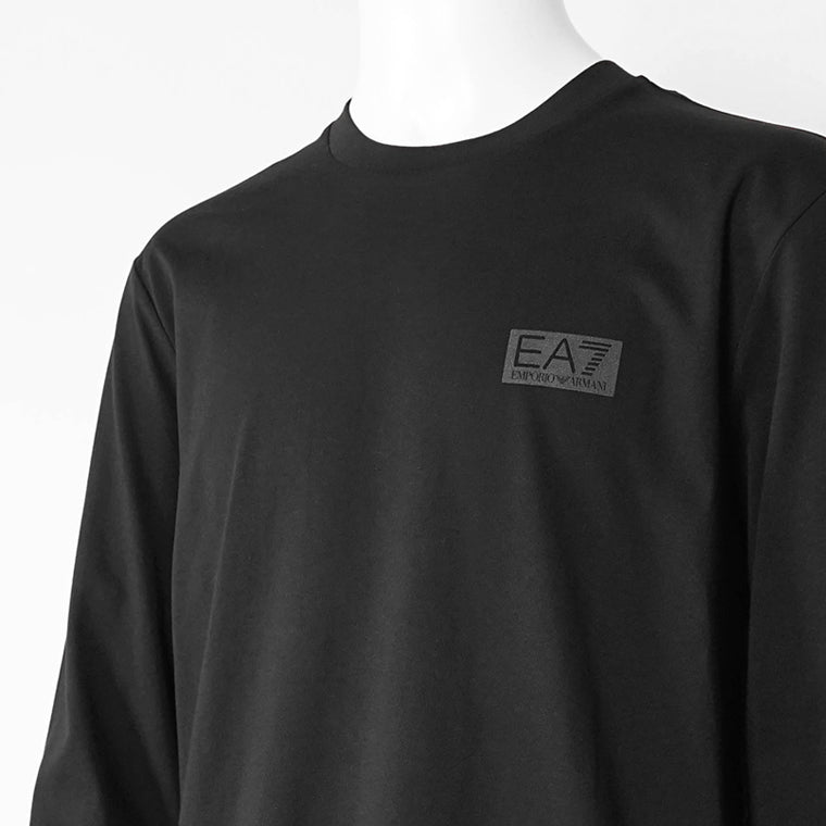 EMPORIO ARMANI EA7 メンズ 長袖Tシャツ LOGO SERIES 7M001488 AF17789 BLACK ブラック UC001
