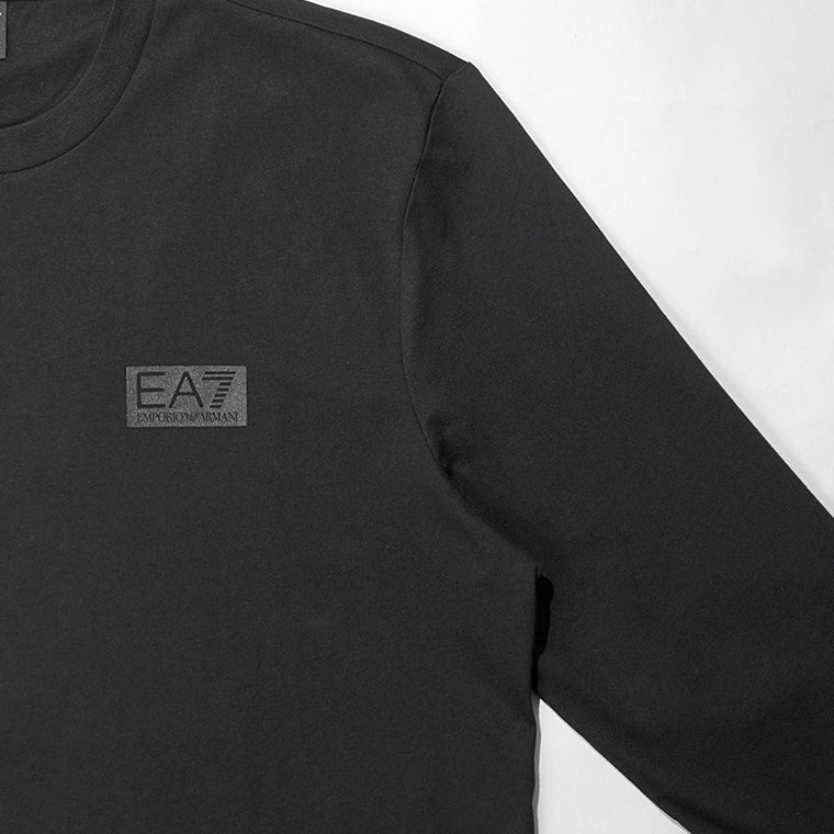 EMPORIO ARMANI EA7 メンズ 長袖Tシャツ LOGO SERIES 7M001488 AF17789 BLACK ブラック UC001