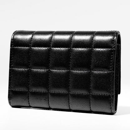 SAINT LAURENT レディース 3つ折り財布 CASSANDRE MATELASSE CARRE COMPACT BIFOLD WALLET 800763 AABVP NERO ブラック 1000