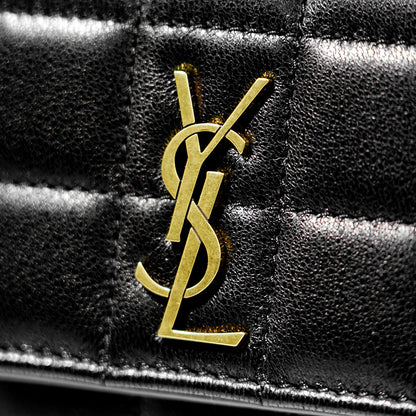 SAINT LAURENT レディース 3つ折り財布 CASSANDRE MATELASSE CARRE COMPACT BIFOLD WALLET 800763 AABVP NERO ブラック 1000