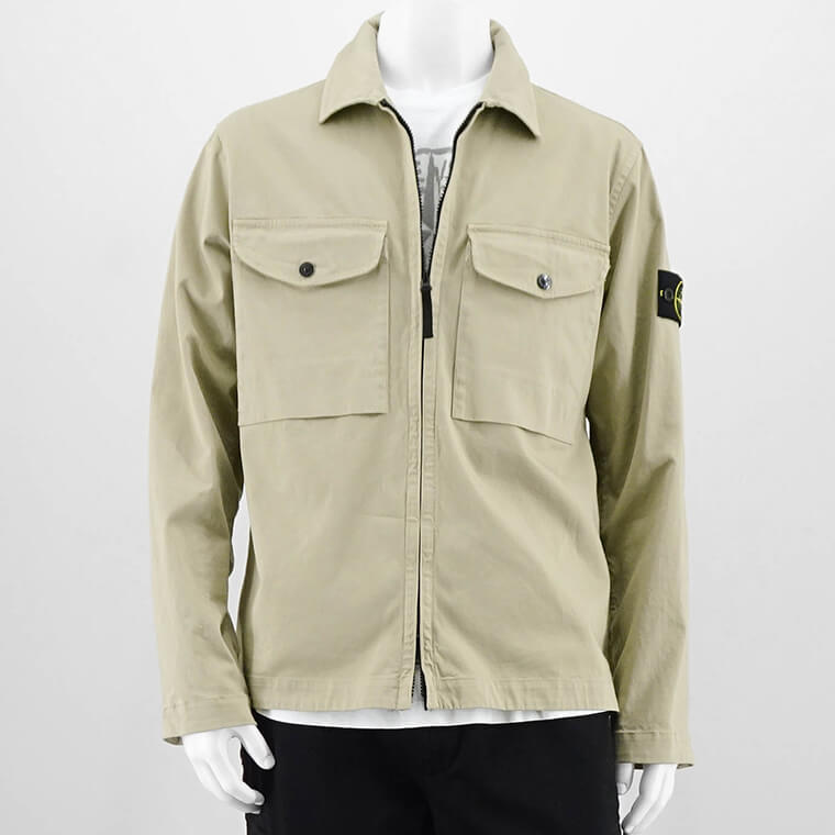ストーンアイランド　シャツジャケット ストーンアイランド STONE ISLAND メンズ シャツブルゾン サンド