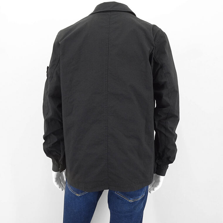 ストーンアイランド STONE ISLAND メンズ シャツブルゾン ブラック