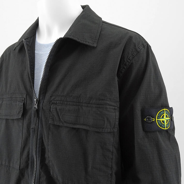 stone シャツブルゾン STONE ISLAND（ストーン アイランド） オーガニックストレッチツイル