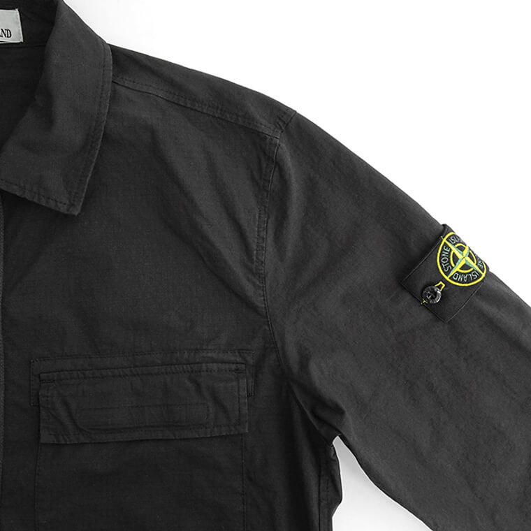 ストーンアイランド STONE ISLAND メンズ シャツブルゾン ブラック