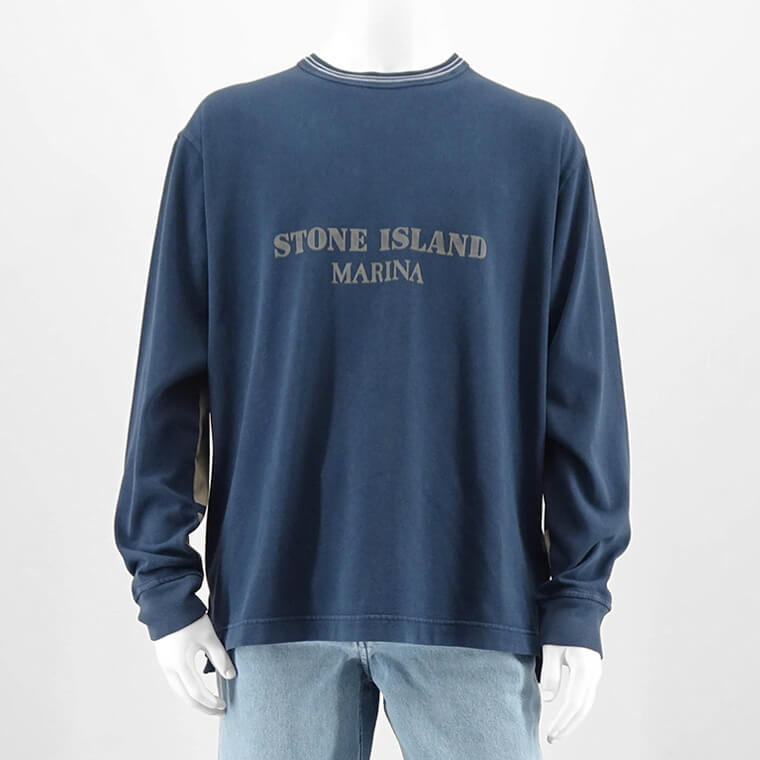 ストーンアイランド STONE ISLAND メンズ 長袖Tシャツ ブルー