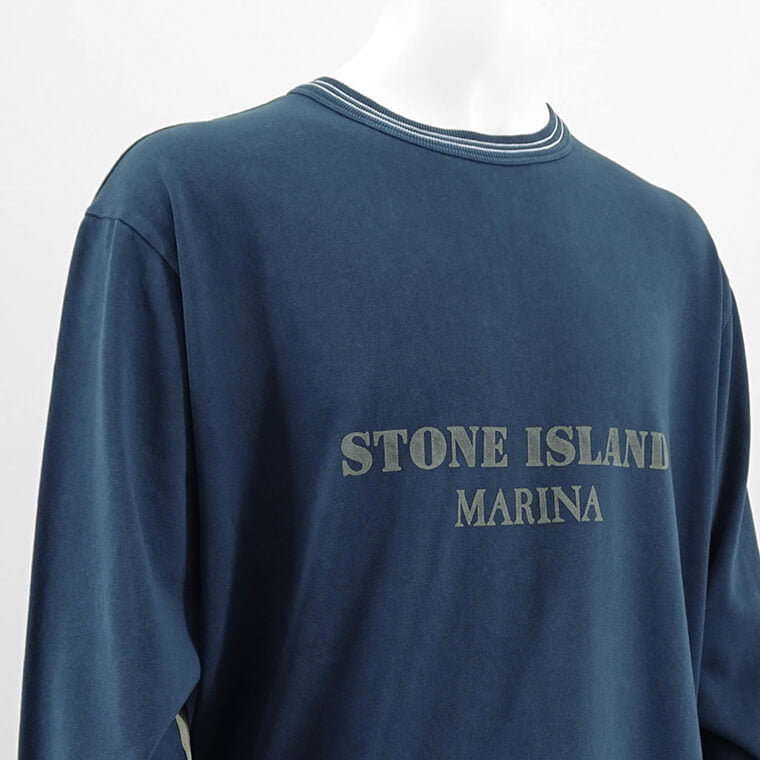 ストーンアイランド STONE ISLAND メンズ 長袖Tシャツ ブルー