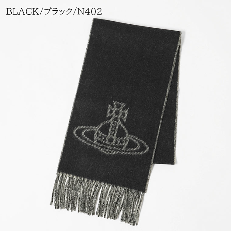Vivienne Westwood メンズ レディース Wフェイス マフラー SINGLE ORB DOUBLE 81030006 W00ZH 3カラー