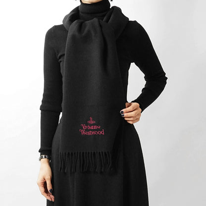 Vivienne Westwood レディース メンズ マフラー EMBROIDERED LOGO 81030007 W00Q7 AAB 3カラー (コピー)