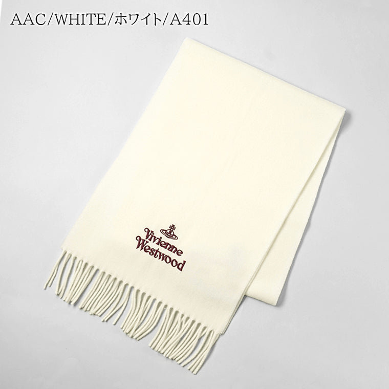 Vivienne Westwood レディース メンズ マフラー EMBROIDERED LOGO 81030007 W00Q7 AAB AAC 4カラー