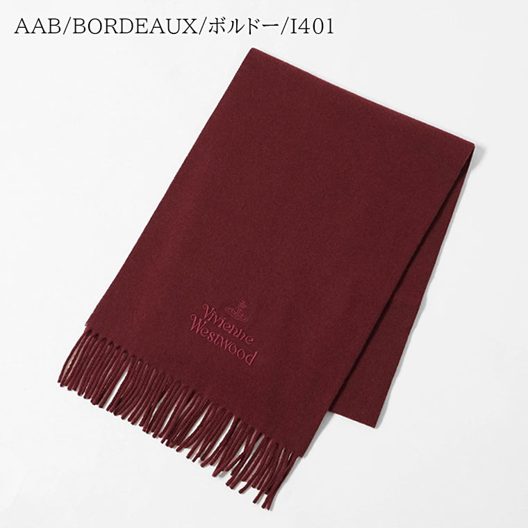 Vivienne Westwood メンズ レディース マフラー EMBROIDERED LOGO 81030007 W00Q7 AAB AAC 4カラー