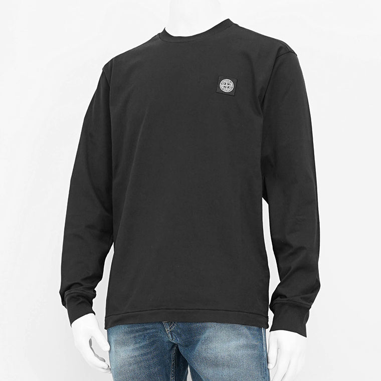 ストーンアイランド STONE ISLAND メンズ 長袖Tシャツ ブラック