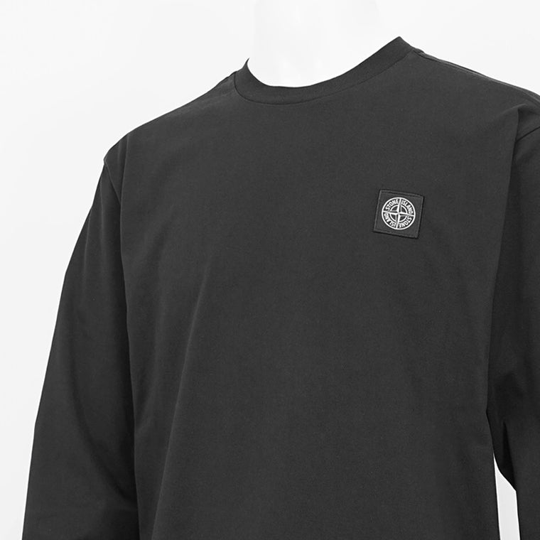 ストーンアイランド STONE ISLAND メンズ 長袖Tシャツ ブラック