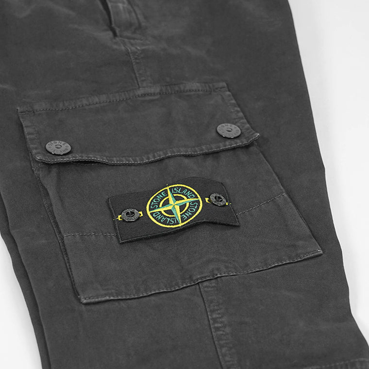 STONE ISLAND メンズ カーゴパンツ 8115303L1 ウォッシュブラック A0129