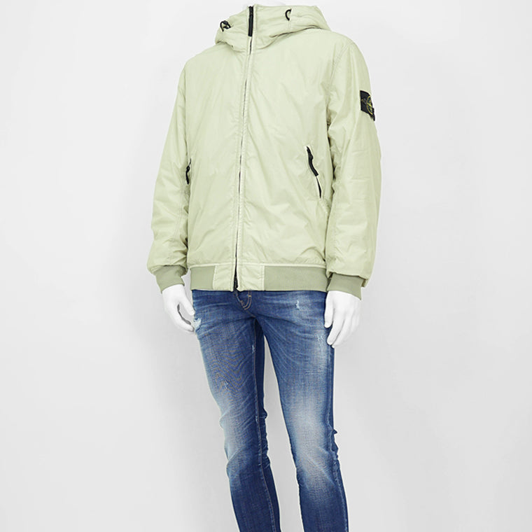 STONE ISLAND メンズ ブルゾン GARMENT DYED CRINKLE REPS R NY WITH PRIMALOFT TC 811540823 ライトグリーン V0097