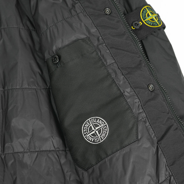 STONE ISLAND メンズ ブルゾン GARMENT DYED CRINKLE REPS R NY WITH PRIMALOFT TC 811540923 ブラック V0029