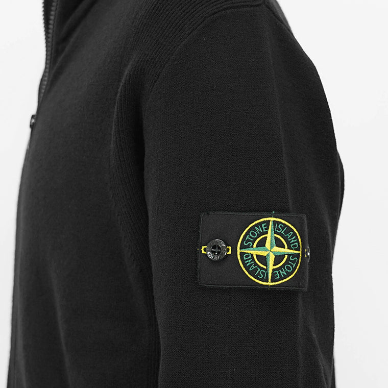 STONE ISLAND メンズ カーディガン 8115503A1 ブラック V0029