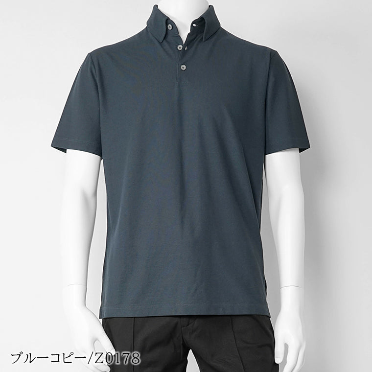 【SUMMER FINAL SALE】 ZANONE メンズ ポロシャツ SLIM FIT ICECOTTON POLO SHIRT 815159 ZG380 6カラー