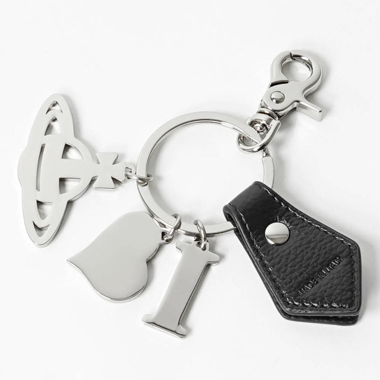 Vivienne Westwood レディース メンズ キーリング I LOVE ORB KEYRING 8203011EU S000D BLACK ブラック シルバー N403