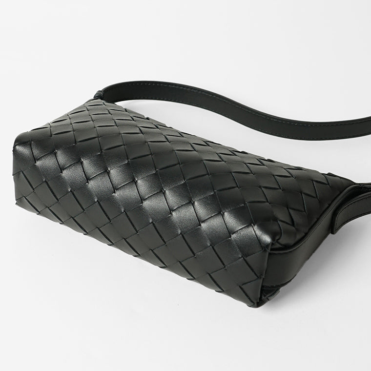 BOTTEGA VENETA メンズ ショルダーバッグ TRAVELER PHONE POUCH 844018 V2HL0 BLACK SILVER ブラック 8803