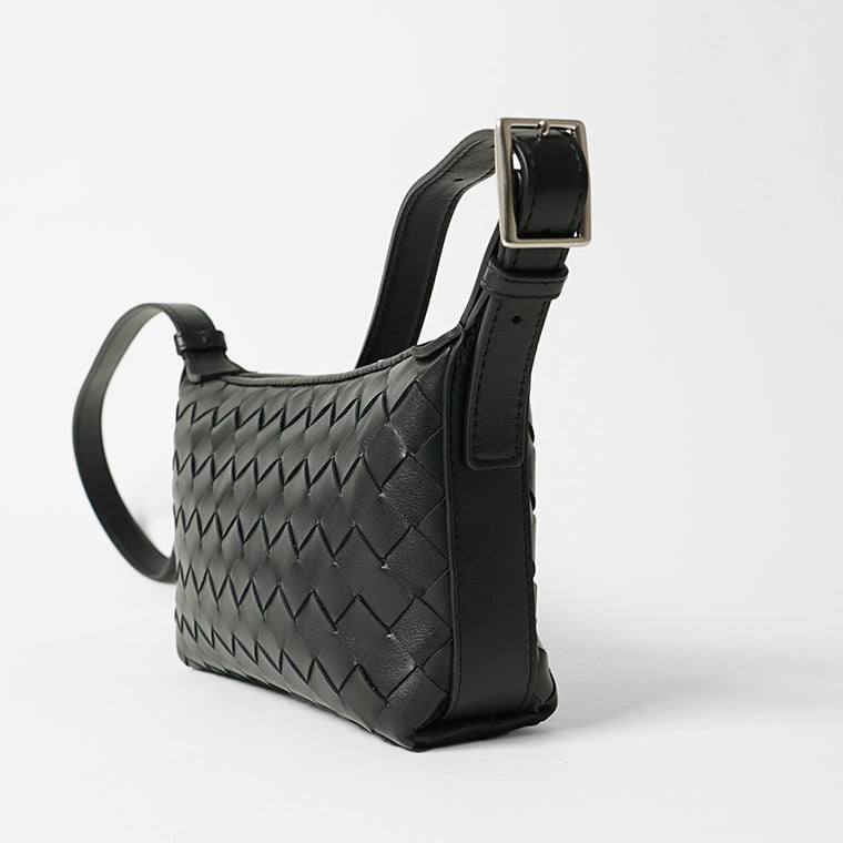BOTTEGA VENETA メンズ ショルダーバッグ TRAVELER PHONE POUCH 844018 V2HL0 BLACK SILVER ブラック 8803