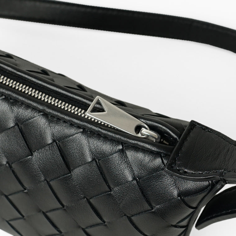 BOTTEGA VENETA メンズ ショルダーバッグ TRAVELER PHONE POUCH 844018 V2HL0 BLACK SILVER ブラック 8803