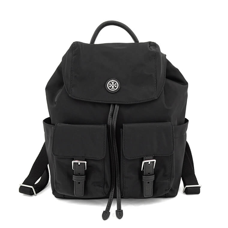 TORY BURCH レディース バックパック VIRGINIA FLAP BACKPACK 85061 BLACK 001