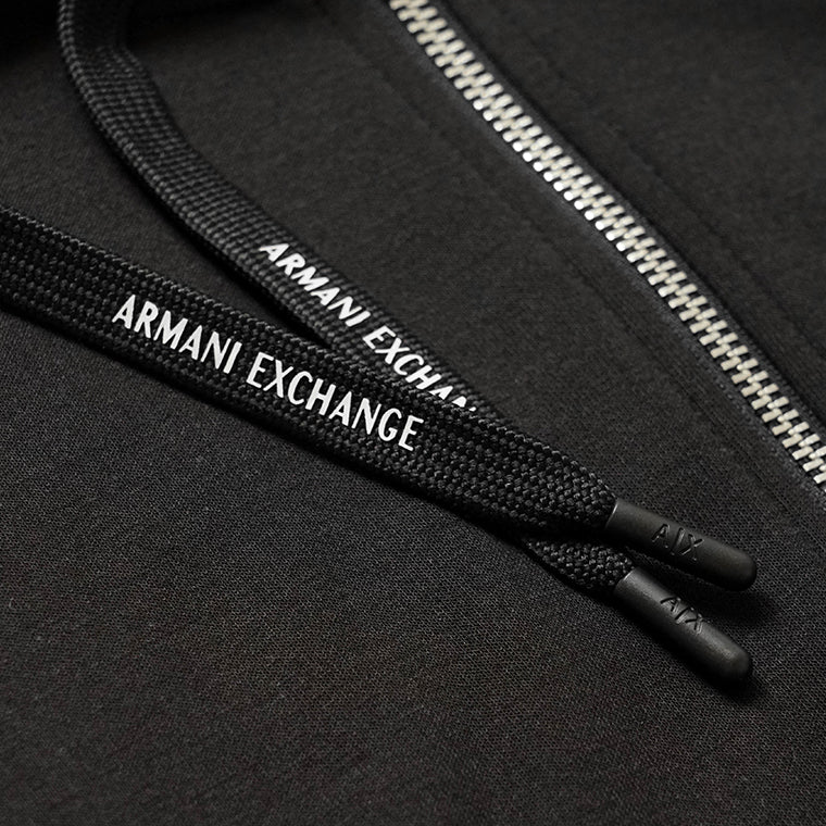ARMANI EXCHANGE メンズ ジップアップパーカー 8NZMSH Z9N1Z BLACK ブラック 1200
