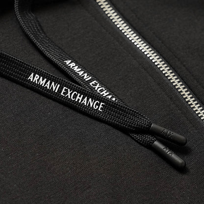 ARMANI EXCHANGE メンズ ジップアップパーカー 8NZMSH Z9N1Z BLACK ブラック 1200