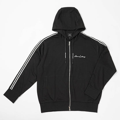 ARMANI EXCHANGE メンズ ジップアップパーカー 8NZMSH Z9N1Z BLACK ブラック 1200