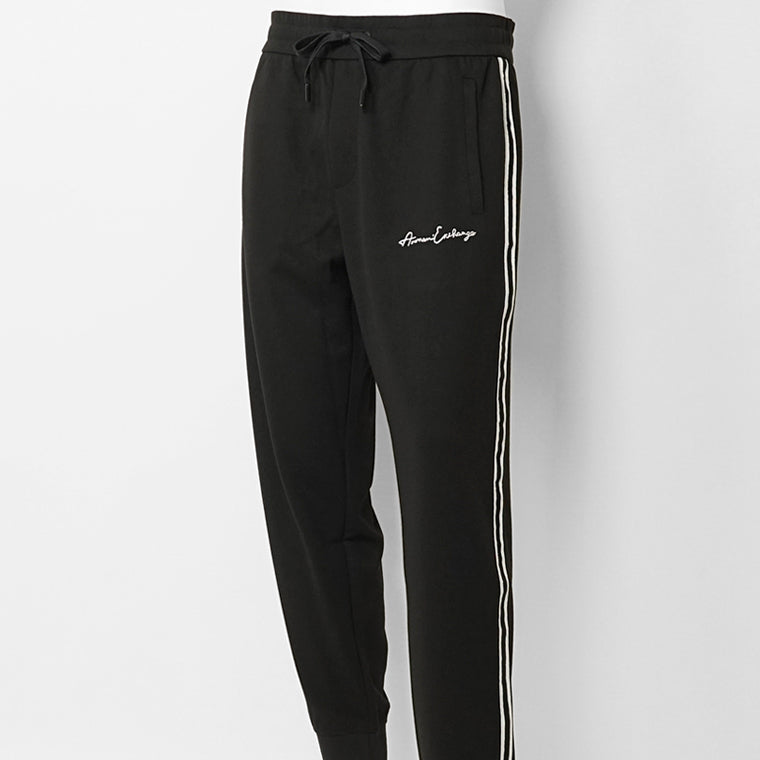 ARMANI EXCHANGE メンズ スウェットパンツ 8NZPSG Z9N1Z BLACK ブラック 1200