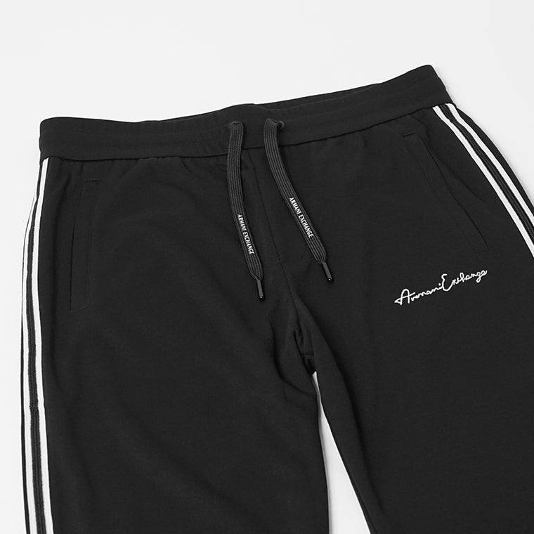 ARMANI EXCHANGE メンズ スウェットパンツ 8NZPSG Z9N1Z BLACK ブラック 1200